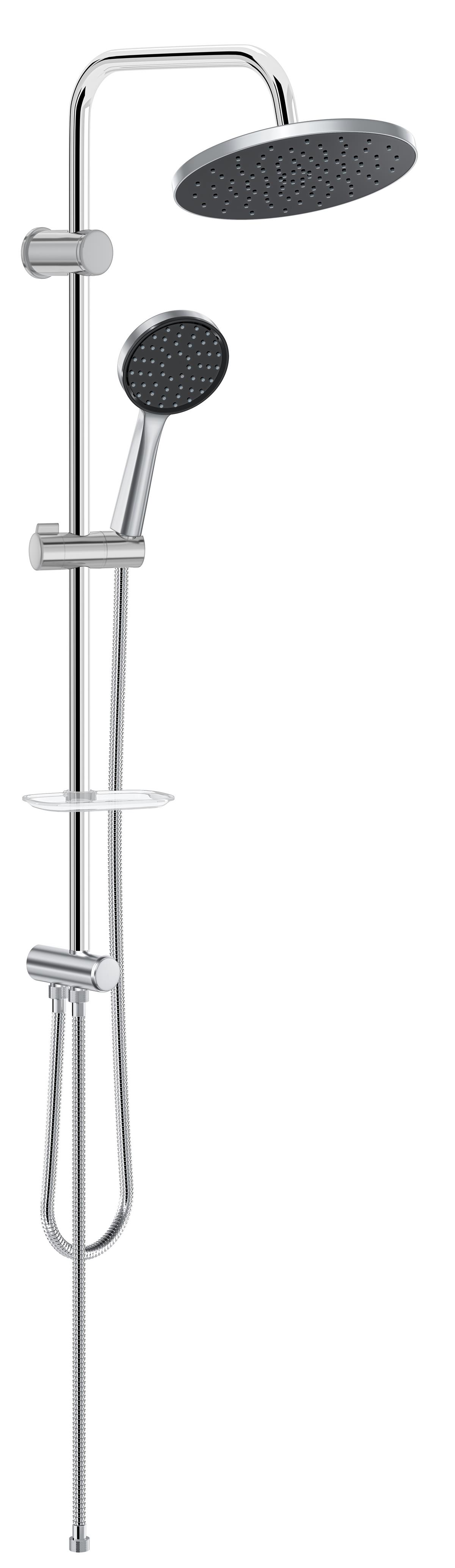 Valtemo VS-2258 Grando Mat Chrome Space Rain Duş Seti (16)