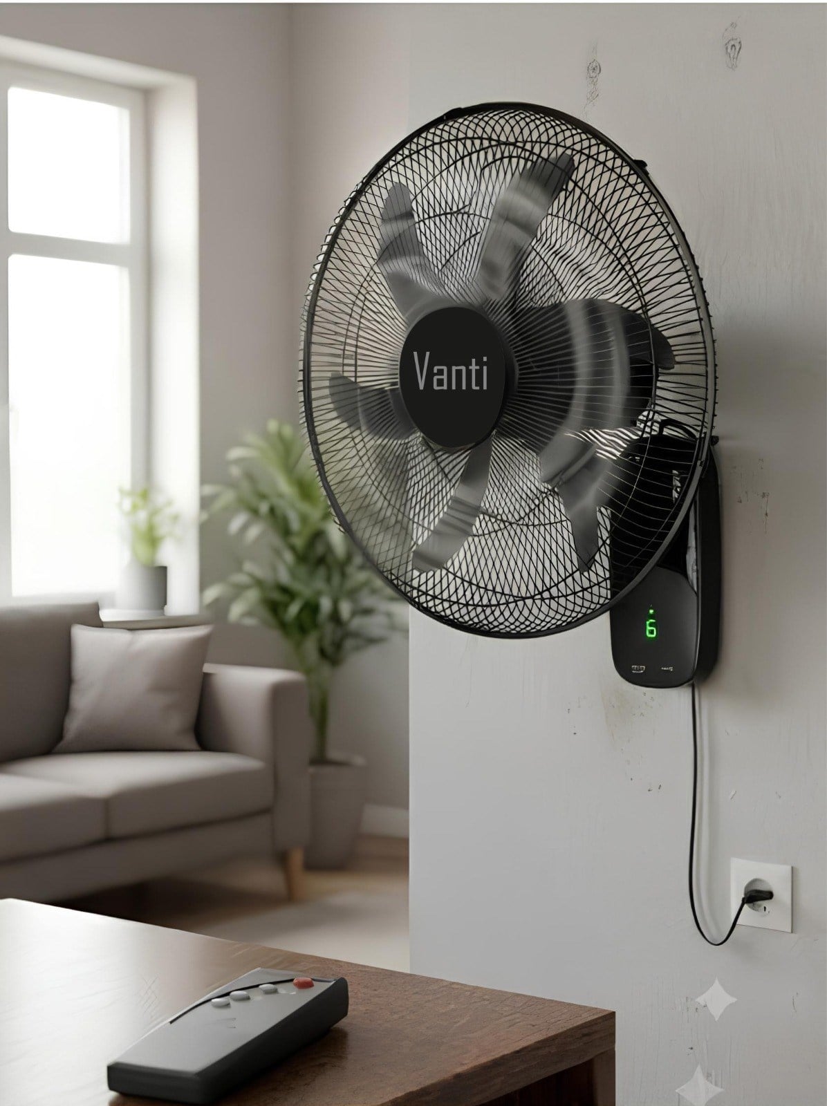 Vanti KCF299D Kumandalı Duvar Tipi Vantilatör 60W