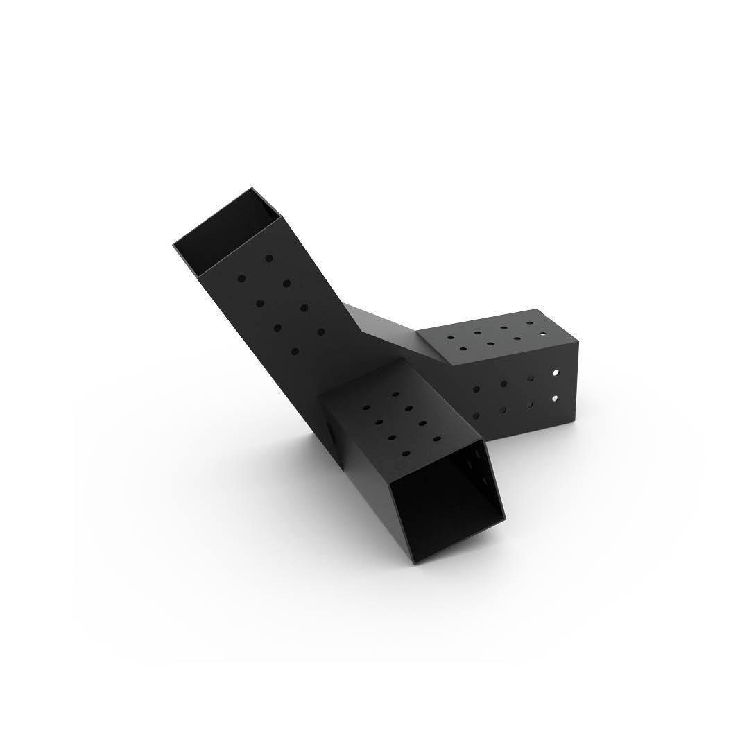 Venina Home 9x9 Ahşap Kirişler İçin +30 3 Kollu Pergola Çatı Üst Ön Braketi