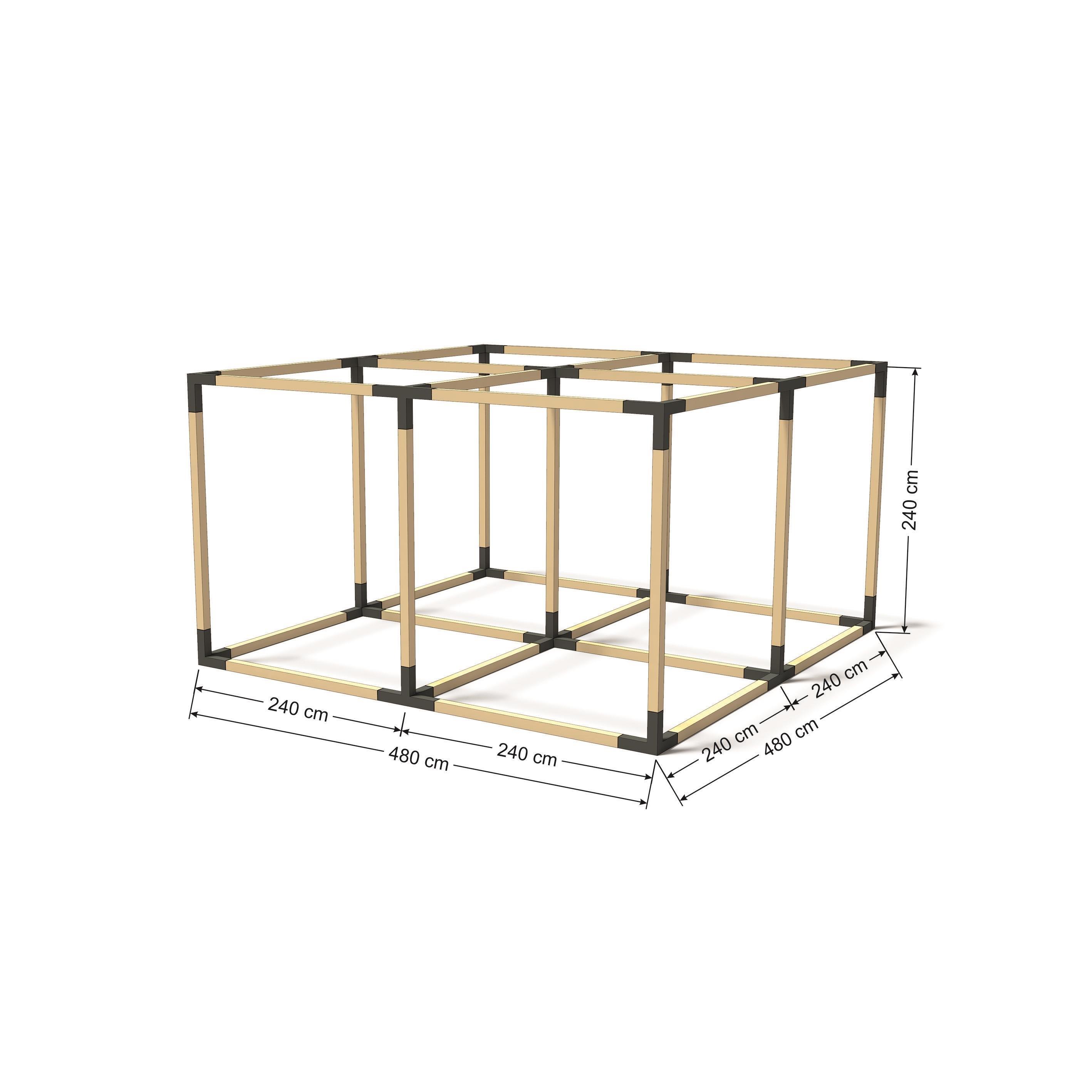 Venina Home Dörtlü Küp Pergole VHPK103