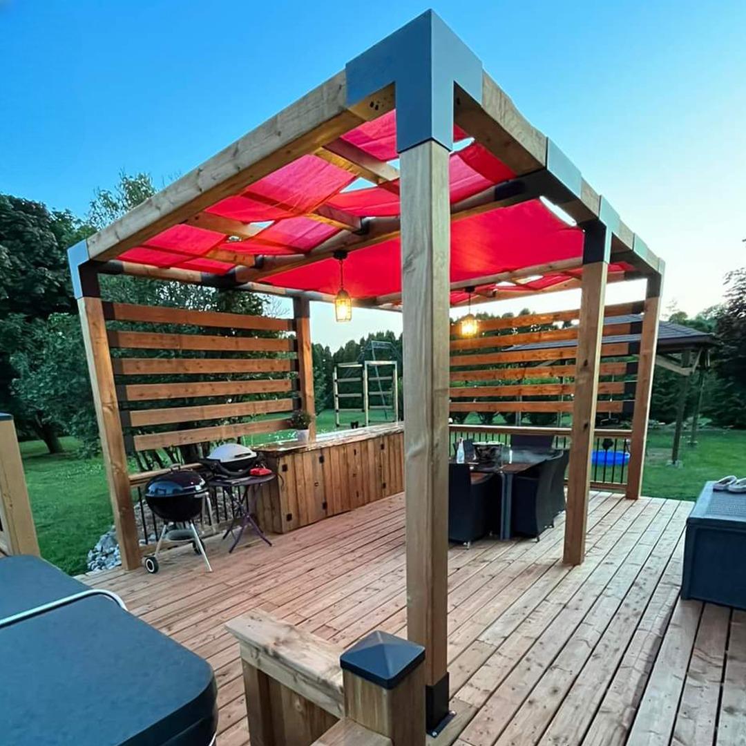 Venina Home Tek Bölümlü Dalga Gölgelikli Pergole VHPT101