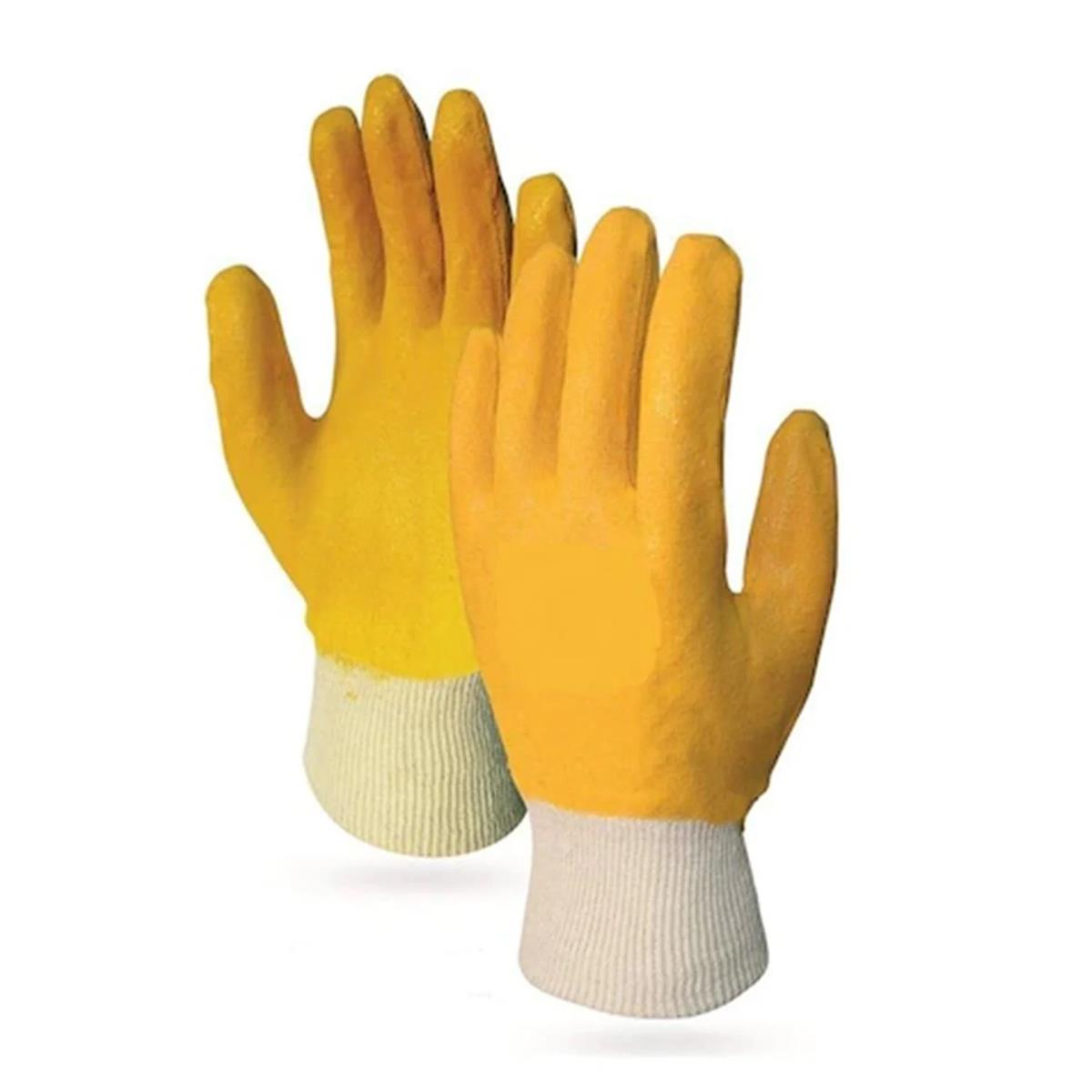 Vento ELV-4 Tam Kaplı Sarı Nitril Eldiven  