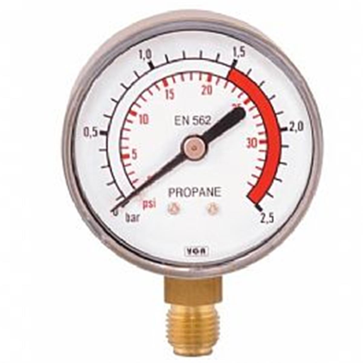 Yıldız 51202 Basınç Göstergesi Propan 0-2.5 Bar Q63