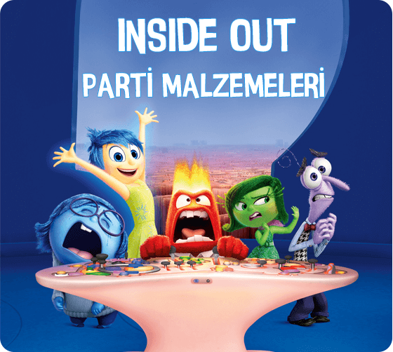 inside out ters yüz temalı parti malzemeleri