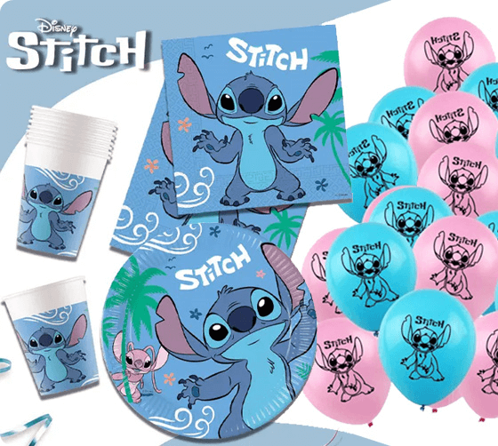 Stitch doğum günü parti malzemeleri