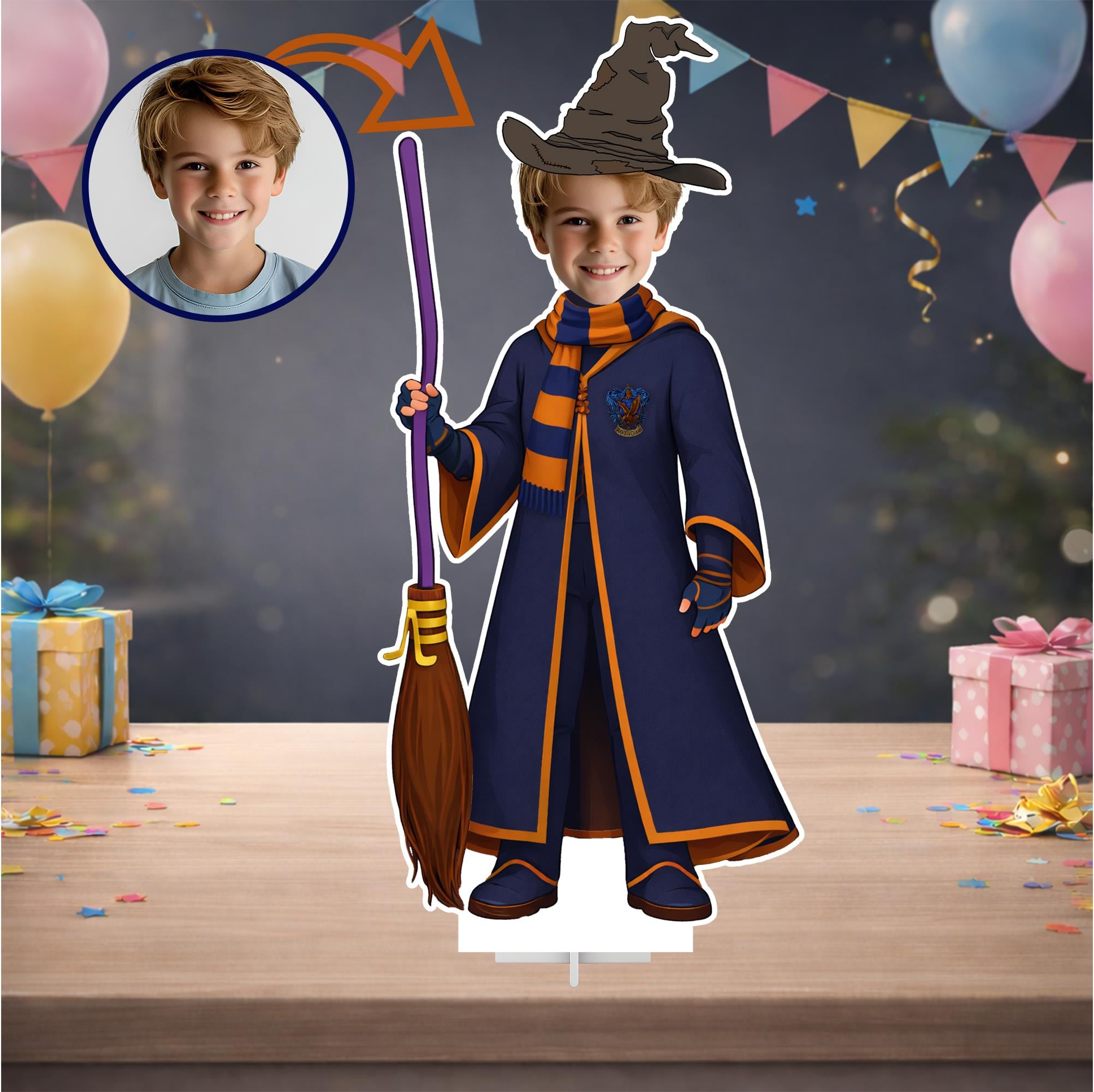 Kişiye Özel Harry Potter Ravenclaw Temalı Ayaklı Pano