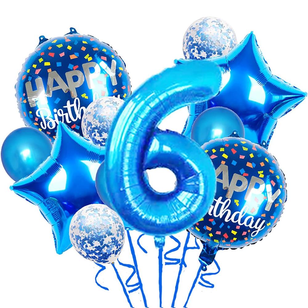 6 Yaş Mavi Balon Seti