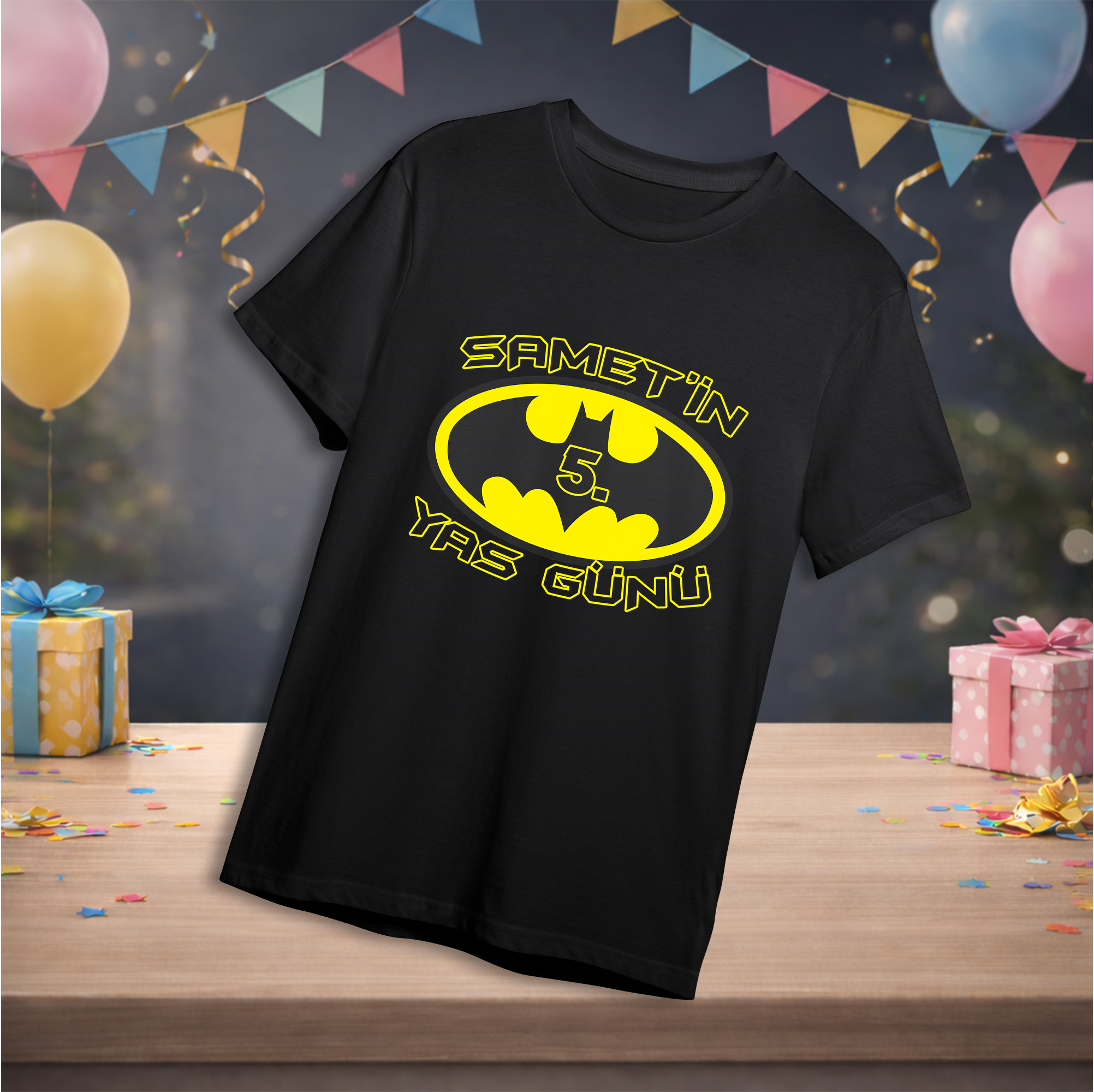 Batman Temalı Kişiye Özel T-Shirt
