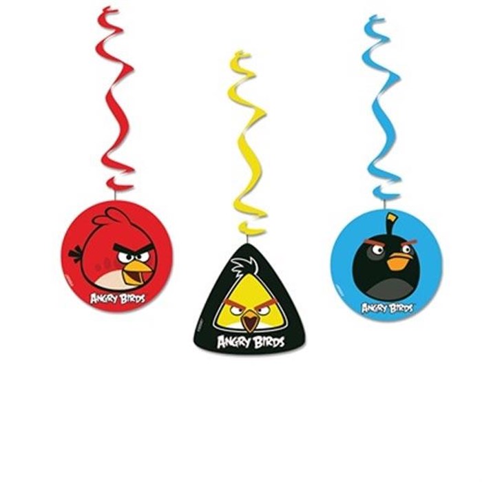 Angry Birds Doğum Günü Partisi Asmalı İp Süs 