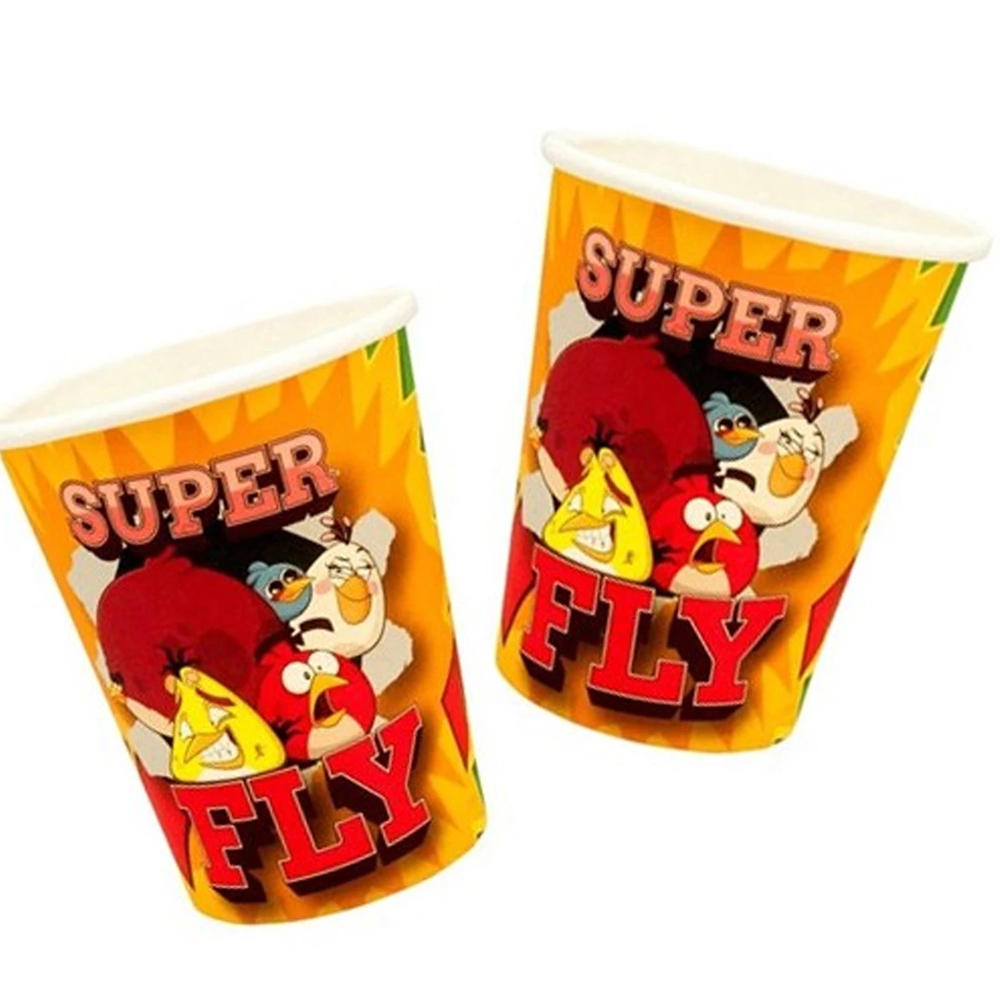 Angry Birds Doğum Günü Temalı Karton Bardak - 8 Adet