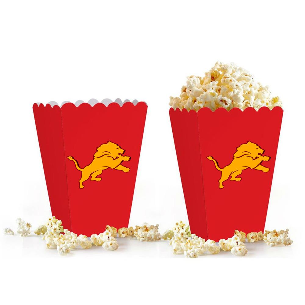 Aslan Temalı Mısır Popcorn Kutusu 5 adet