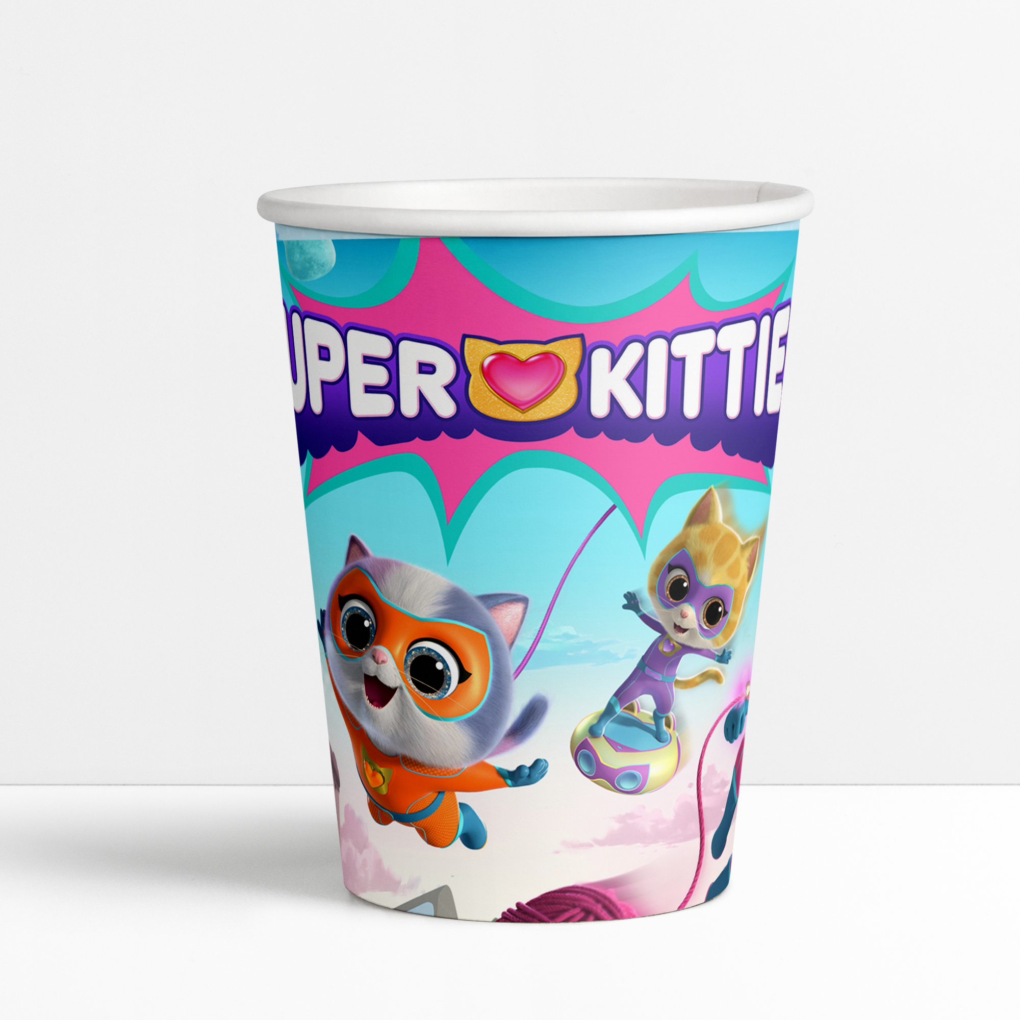 Super Kitties Temalı Karton Bardak 8li