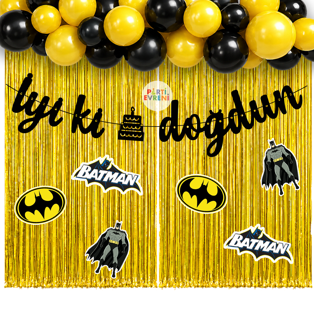 Batman Temalı Arka Fon Süsleme Seti