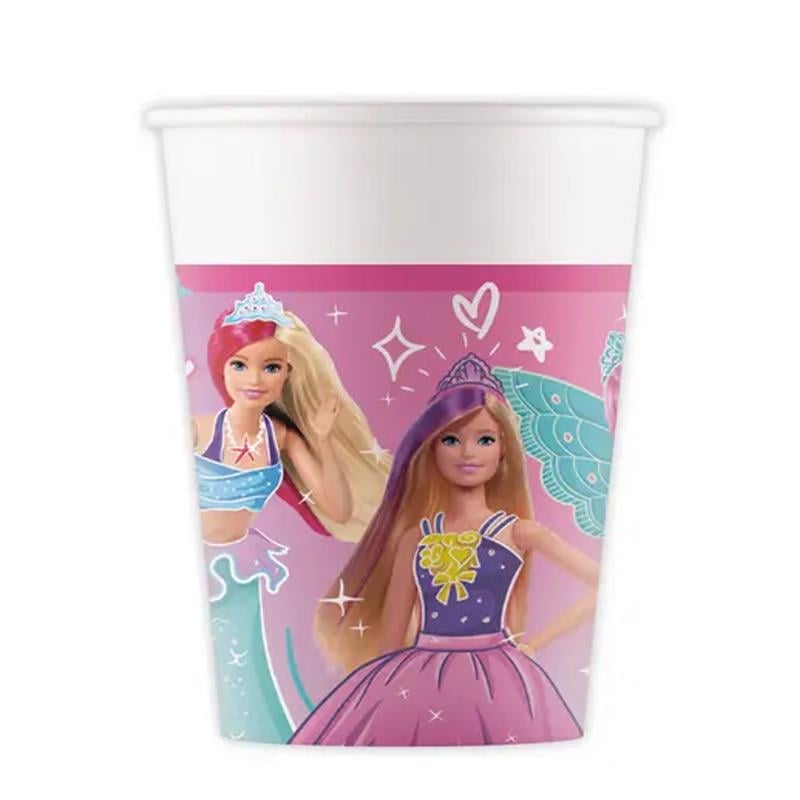 Barbie Temalı Karton Bardak 5 adet