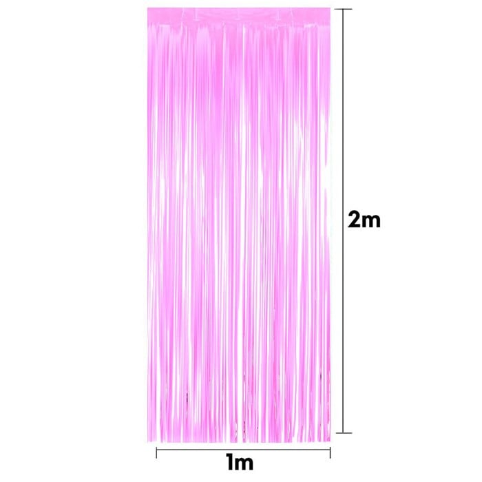 Bebek Pembesi Işıltılı Püsküllü Arka Fon Perdesi 100x200 cm