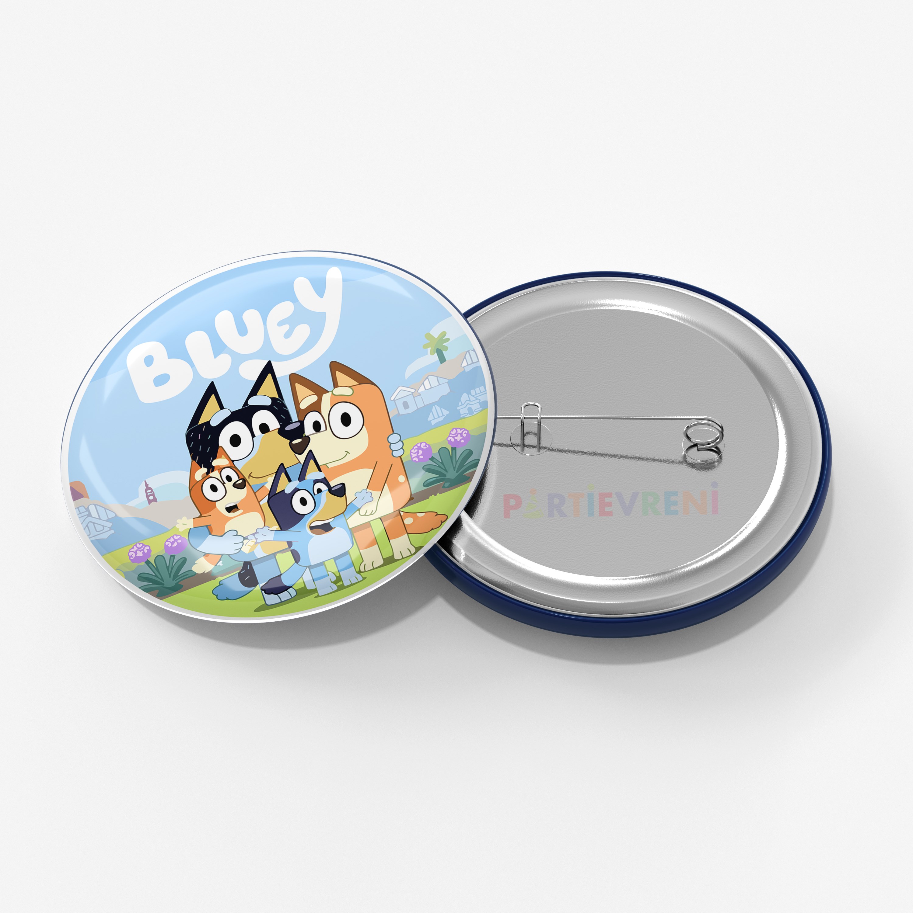 Bluey Temalı İğneli Rozet 1 Adet