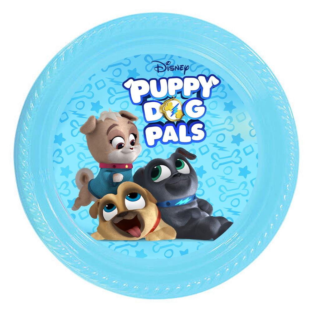 Bingo ve Rolly Temalı Mavi Tabak 5 Adet