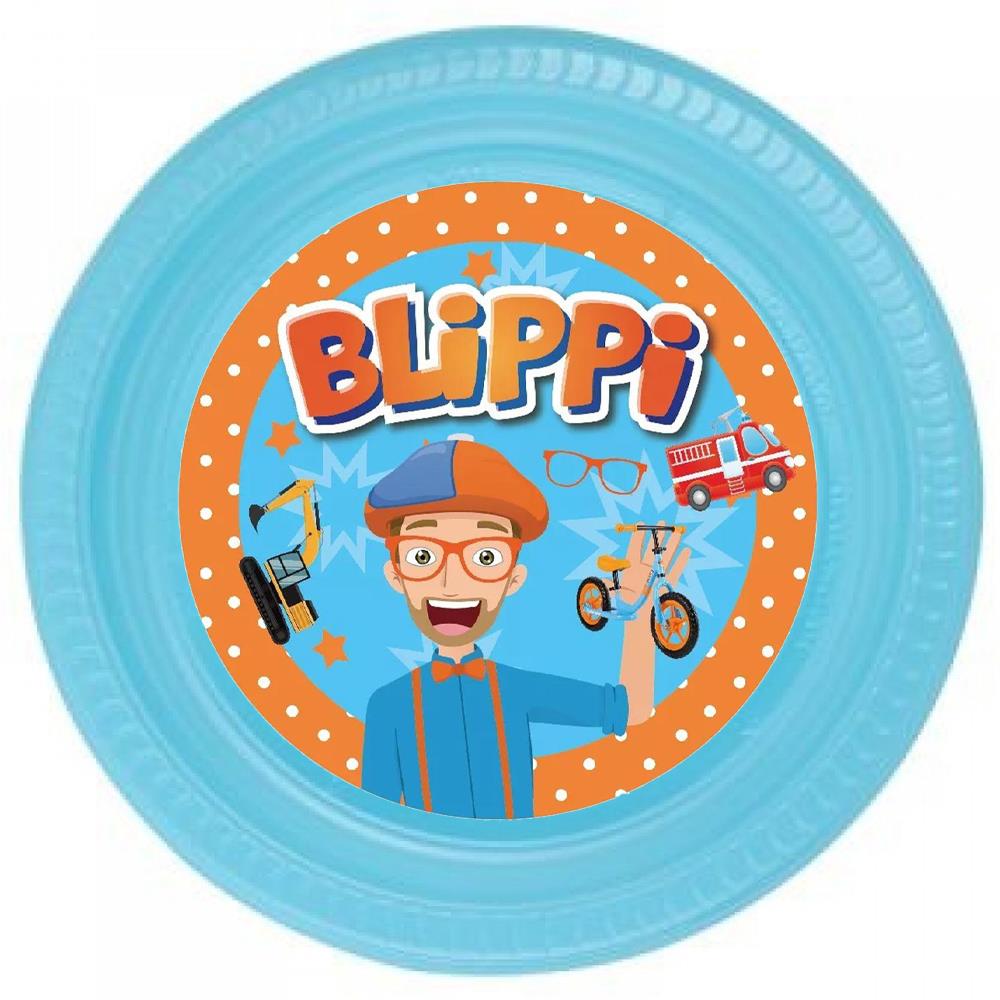 Blippi Temalı Mavi Tabak 5 Adet