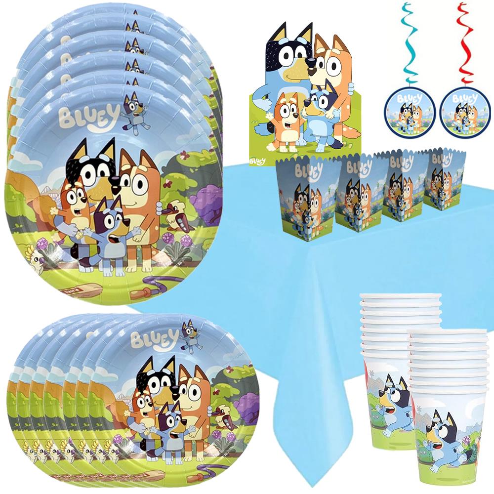Bluey Doğum Günü Parti Seti 8 Kişilik