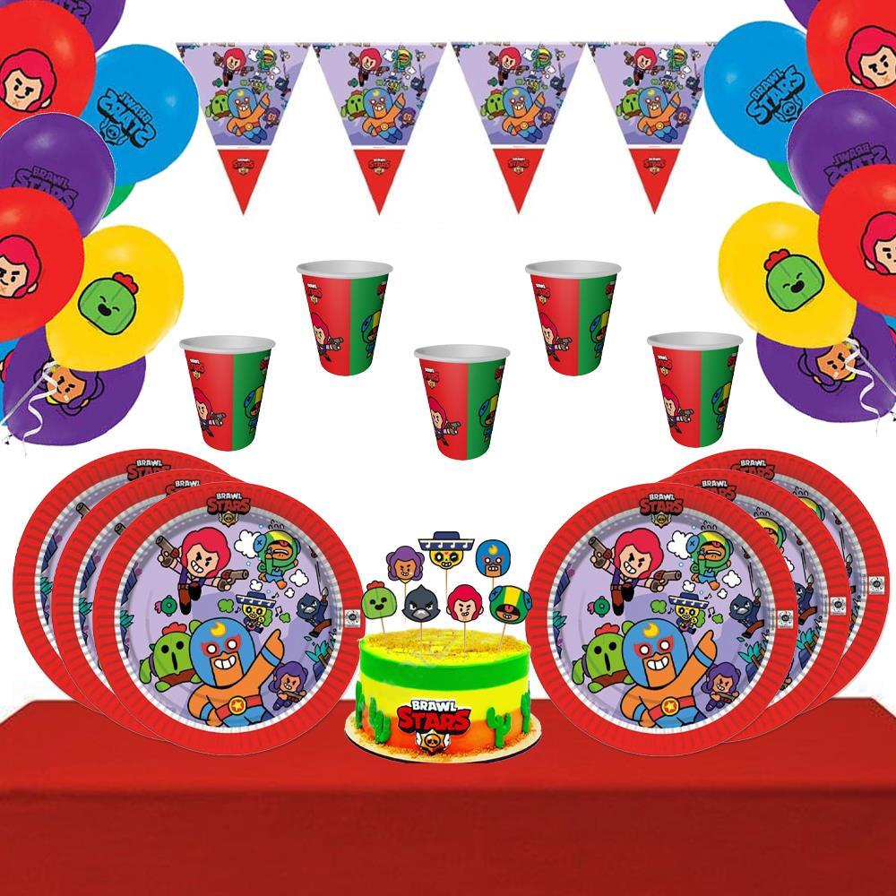Brawl Stars Temalı Doğum Günü Seti 16 Kişilik