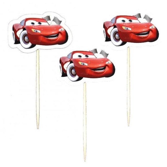 Cars Temalı Kürdan Süs 20 Adet