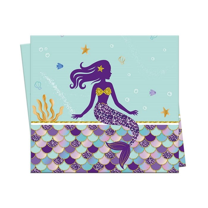 Deniz Kızı Temalı Masa Örtüsü 120x180 cm