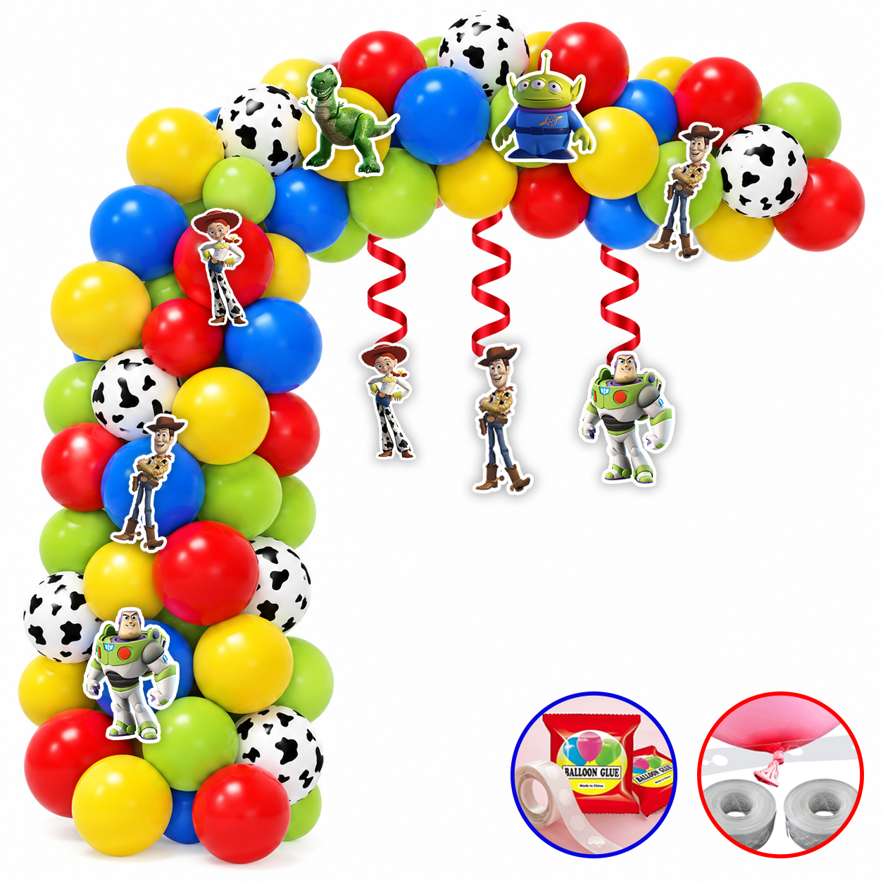 Toy Story Temalı Balon Zincir Seti 3 Mt