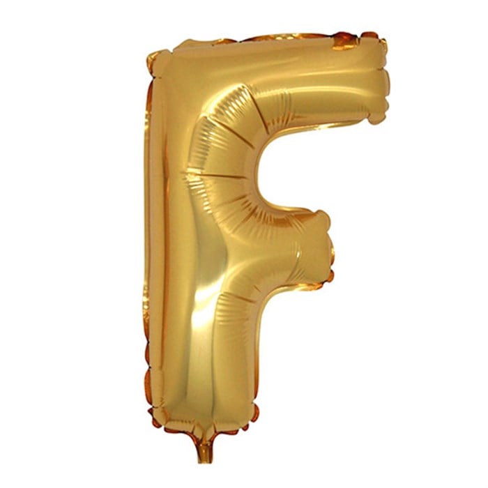 F Harfi Gold Folyo Balon 1 Metre