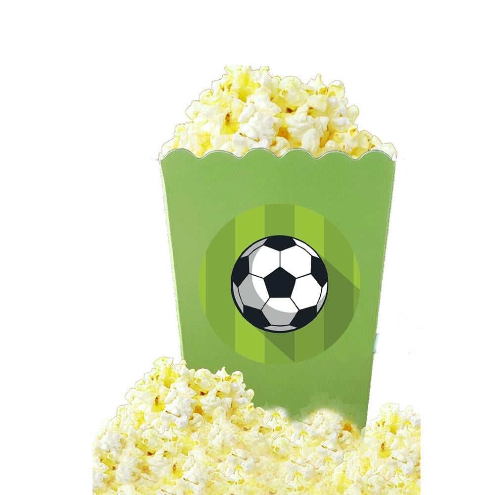 Futbol Temalı Popcorn Mısır Kutusu 5 Adet