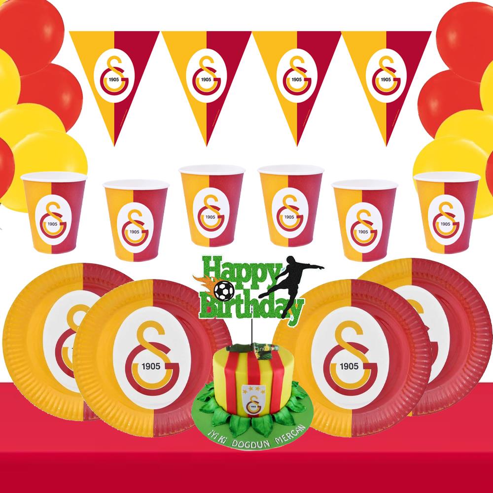 Galatasaray Doğum Günü Parti Seti 8 Kişilik