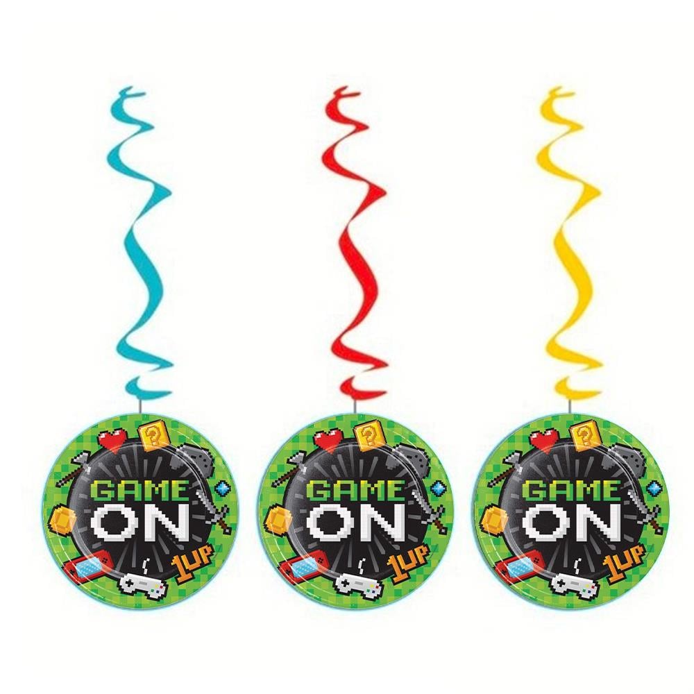 Game On Konsol Temalı Asma Süs Seti