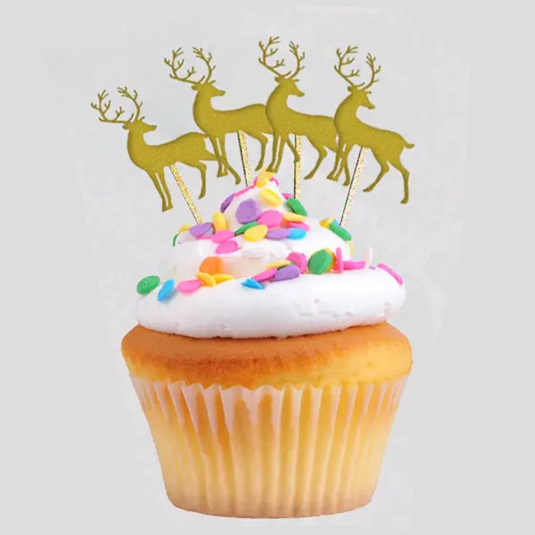 Geyik Şeklinde Gold Eva Kürdan 10 Adet