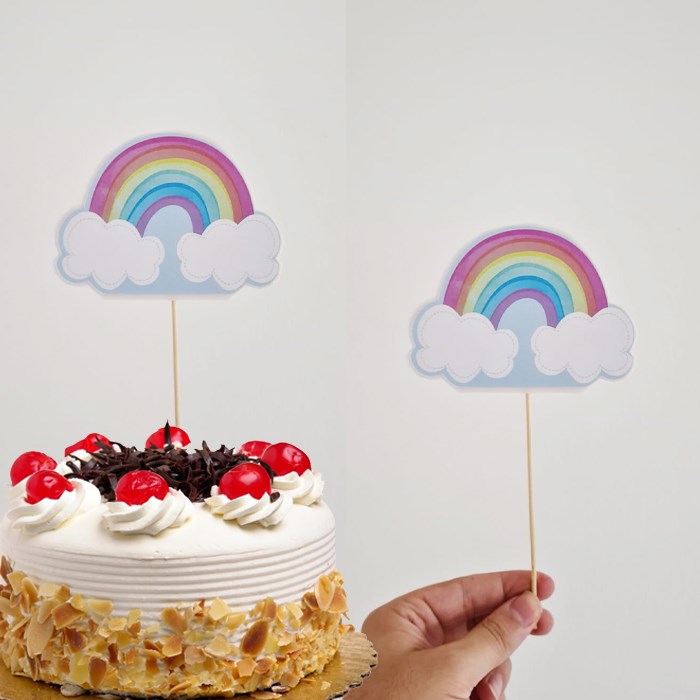 Gökkuşağı Çocuk Çubuklu Maket Süs