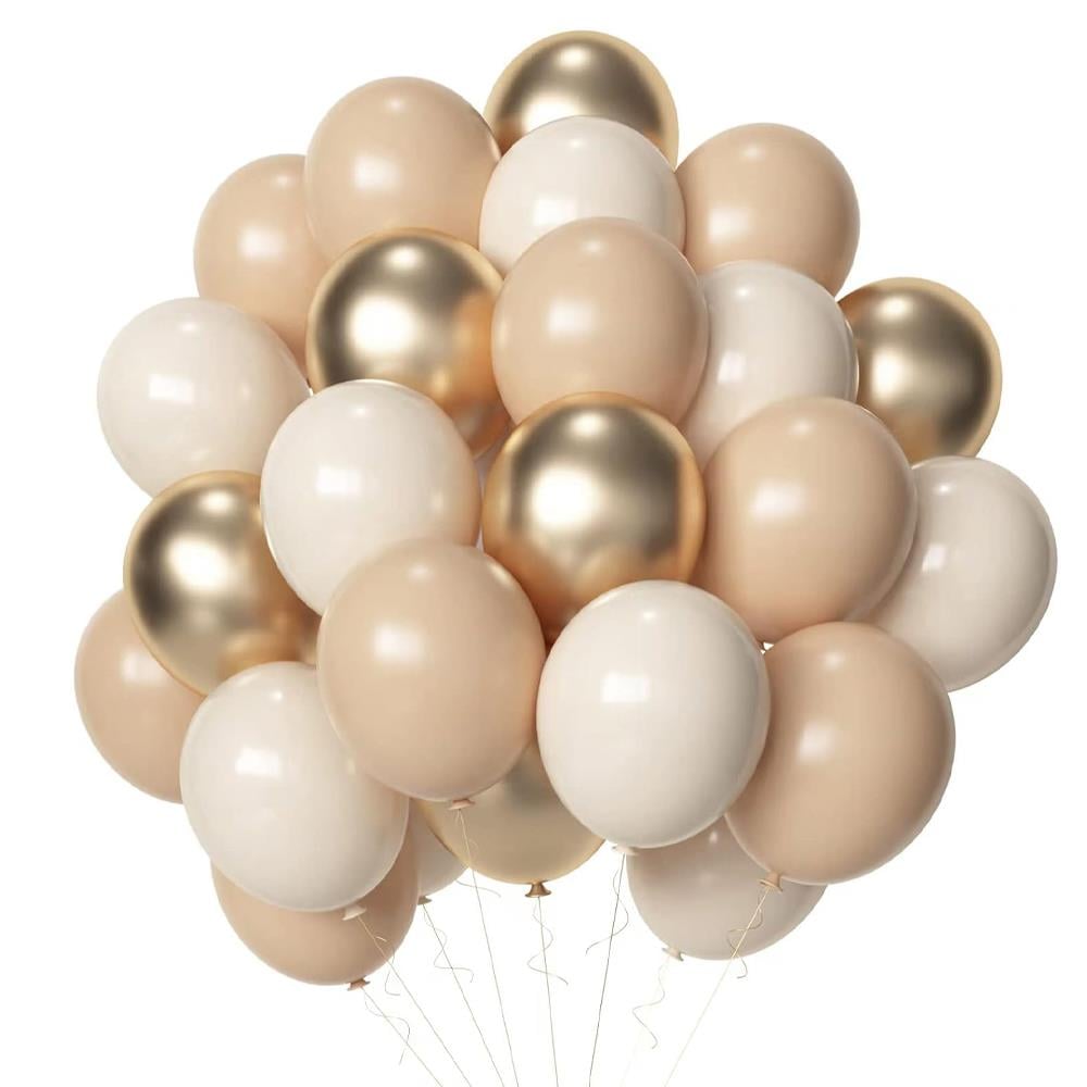 Gold Krom Ten Rengi Deniz Kumu Rengi Balon Seti 10 Adet