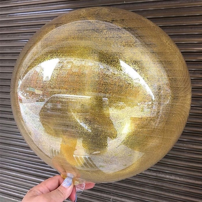 Gold Simli Bobo Balon - 45 CM