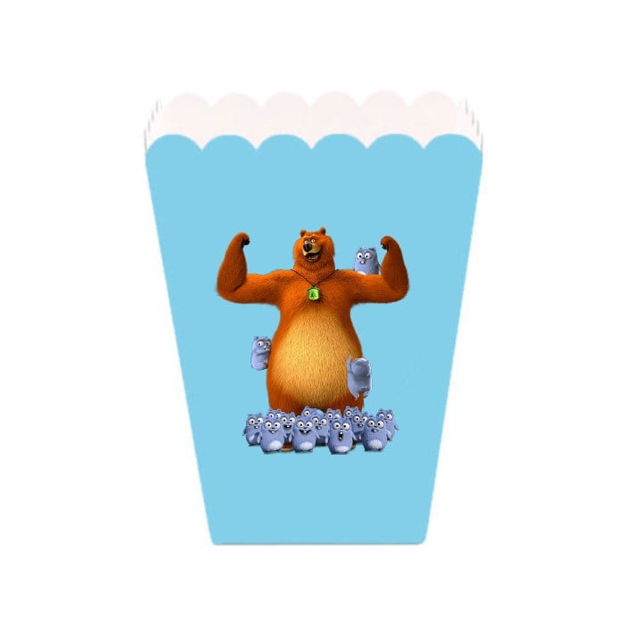 Grizzy ve Lemmingsler Mısır Popcorn Kutusu 5 adet