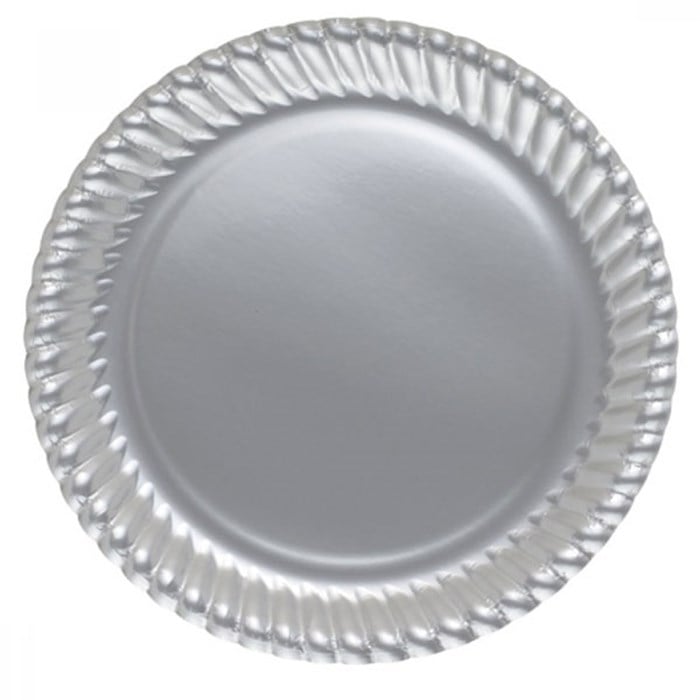 Gümüş Karton Tabak 8 Adet