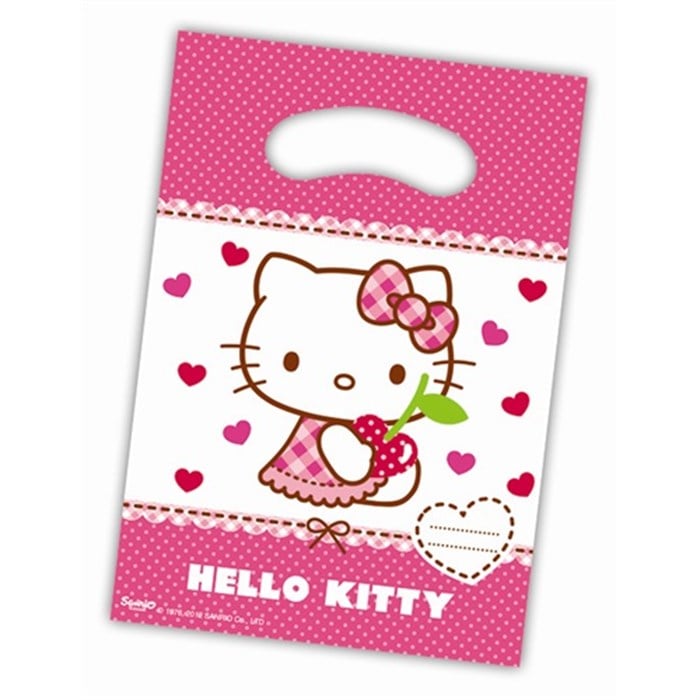 
Hello Kitty Doğum Günü Temalı Lisanslı Hediye Poşeti - 6 Adet
