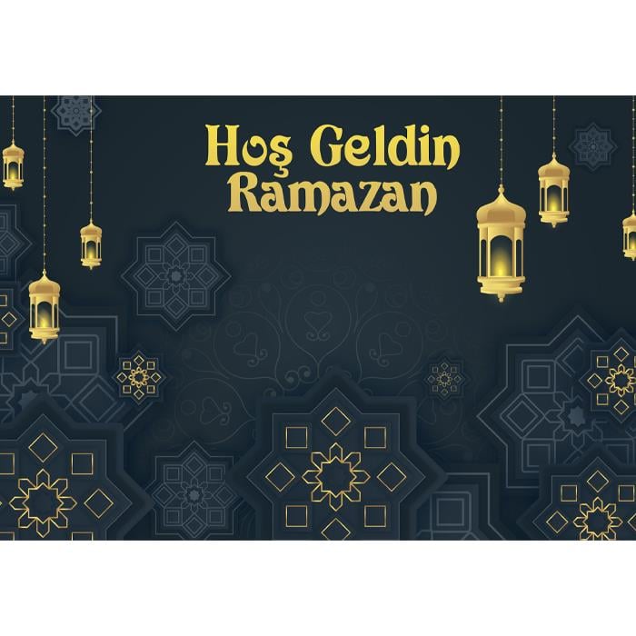 Hoş Geldin Ramazan Branda Afişi 2 - 2 Boy Seçenekli