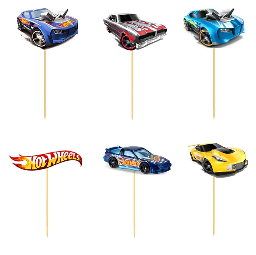 Hot Wheels Temalı Özel Kesim Kürdan 6'lı