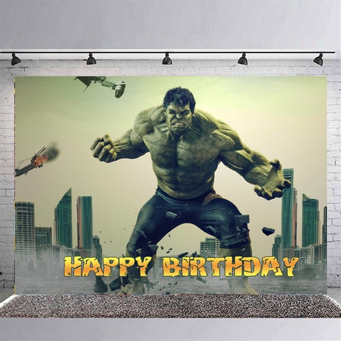 Hulk Doğum Günü Branda Afişi - 70 cm - 100 cm