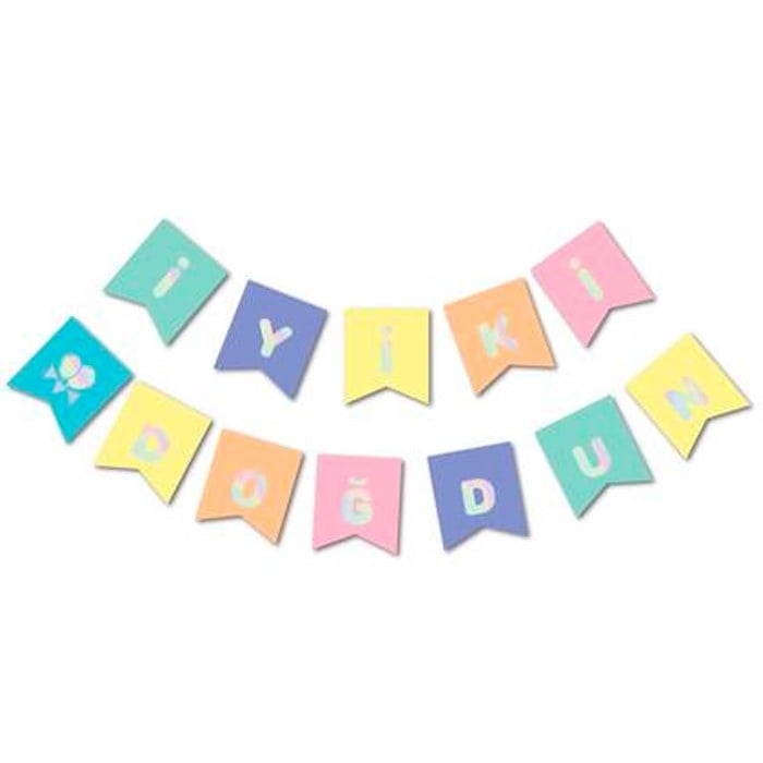 İyi ki Doğdun Makaron Banner Set