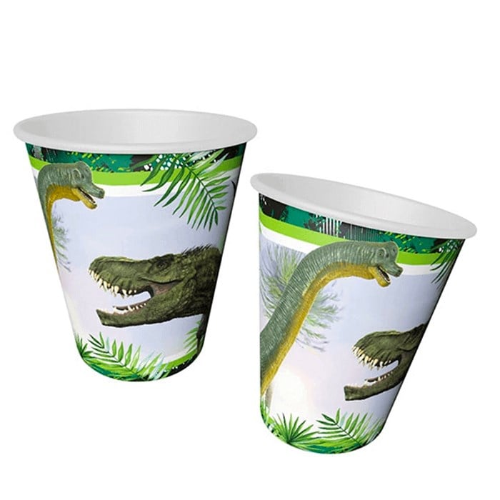 Jurassic Temalı Lisanslı Karton Bardak 8 Adet