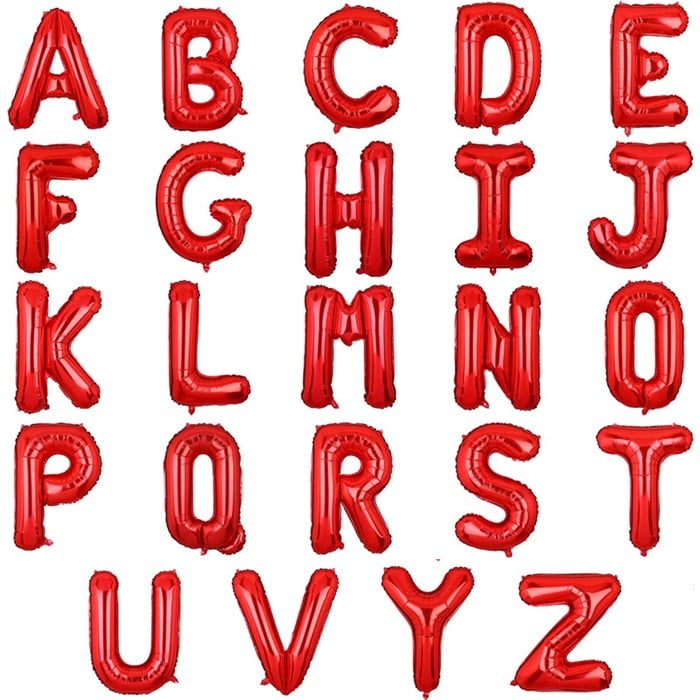 Kırmızı Harf Folyo Balon - 40 cm