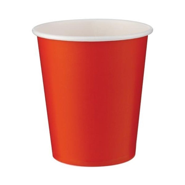Kırmızı Karton Bardak 8 Adet