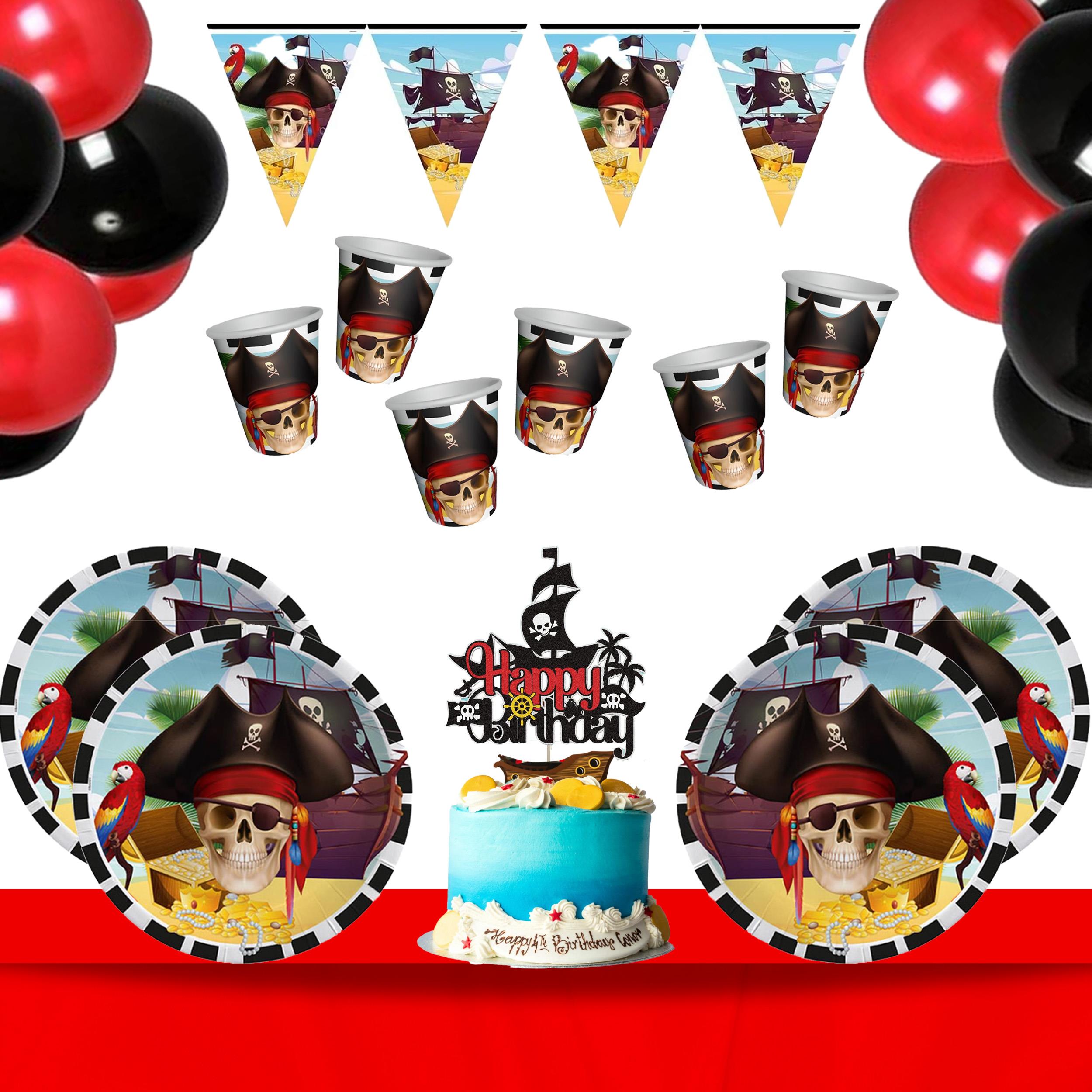 Korsan Temalı 8 Kişilik Doğum Günü Seti