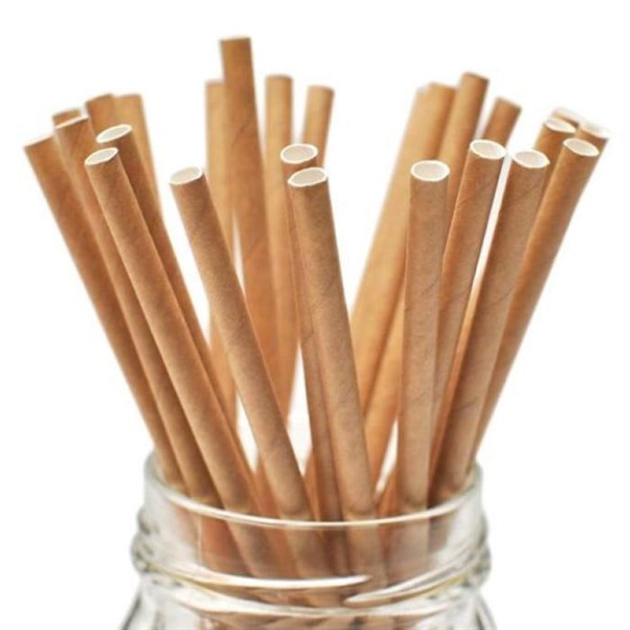 Kraft Kağıt Pipet 25 Adet