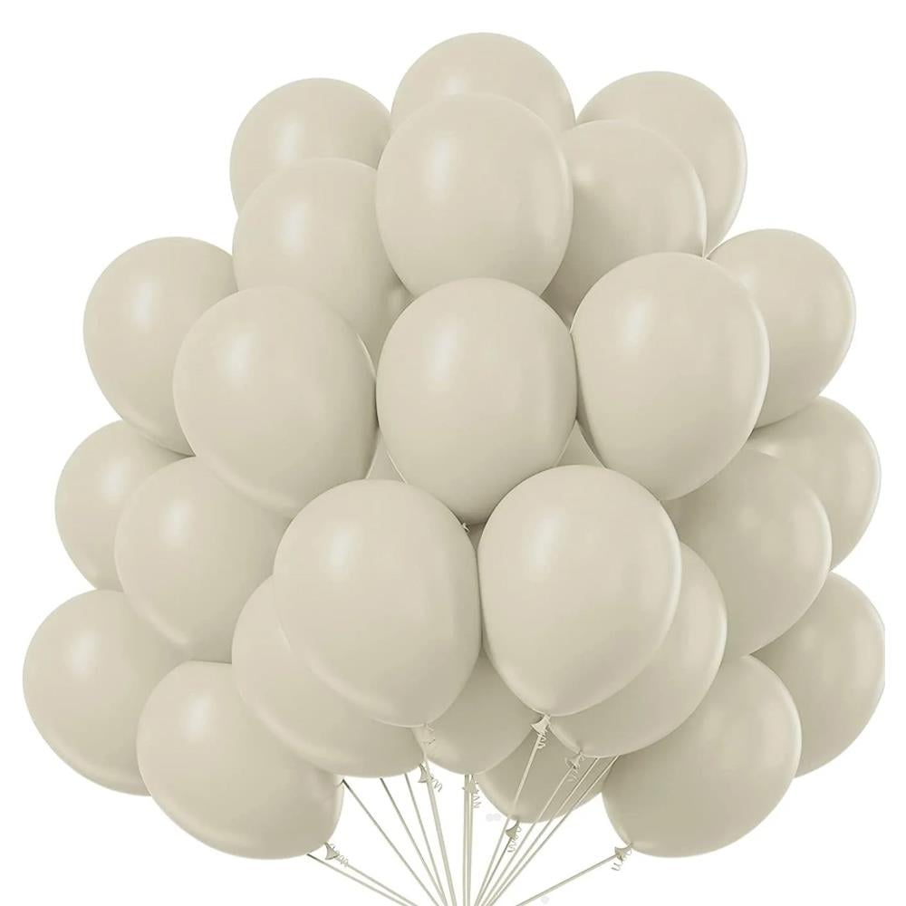 Kum Rengi Baskısız Lateks Balon 5 Adet