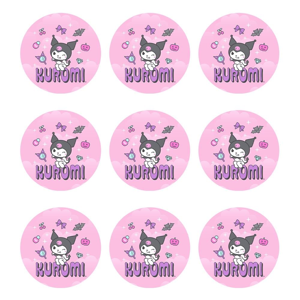 Kuromi Temalı Etiket 10 Adet - 5 cm