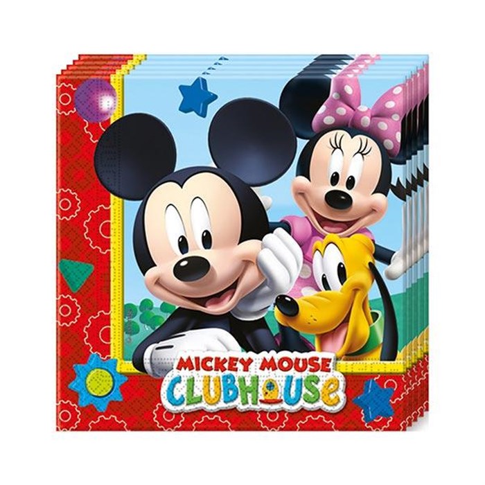 Mickey Mouse Doğum Günü Partisi Peçete 20 Adet